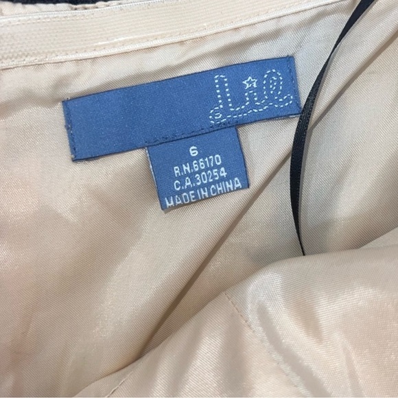 Anthropologie Lil Lace Corset Dress 6 Black Beige Boho Whimsigoth Fairy Coquette - Picture 10 of 14